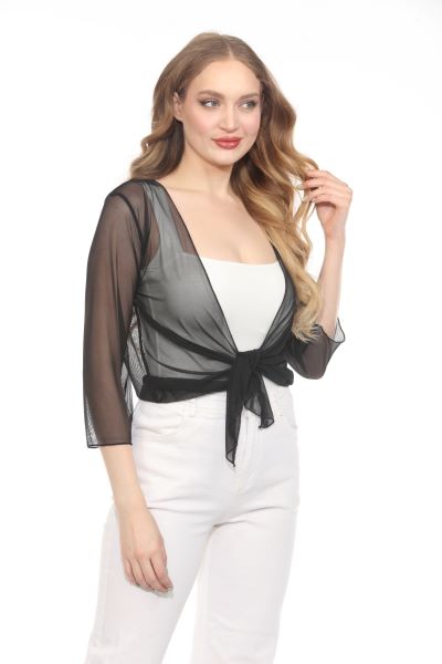 Mesh Shrug Black
